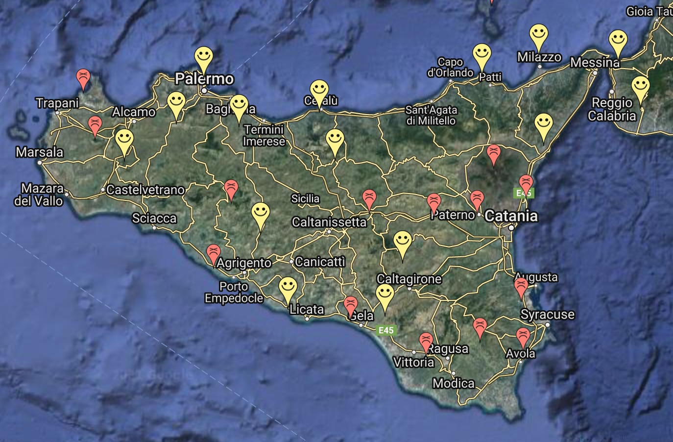 Exploring Sicily where to fly? Flying Nomads